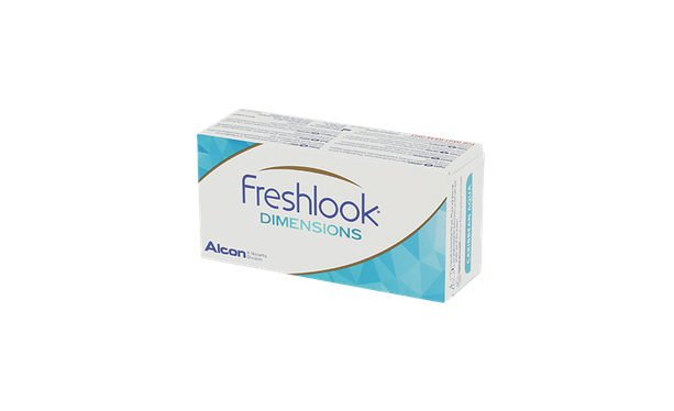 Lentilles de contact FreshLook Dimensions 2L (sans correction) - Vue de face