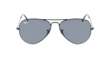 Lunettes de soleil AVIATOR TOTAL BLACK noir - Vue de face