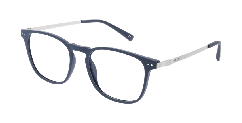 Lunettes de vue homme RONAN bleu - Vue de face