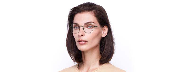 Lunettes de vue femme MAGIC 170 dorée - Vue de face