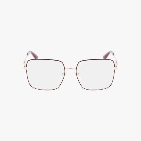 Lunettes de vue femme GU2953 rose/dorée Vue de face