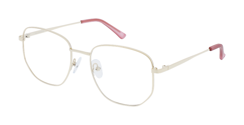 Lunettes de vue femme RZERO 35 dorée - Vue de face