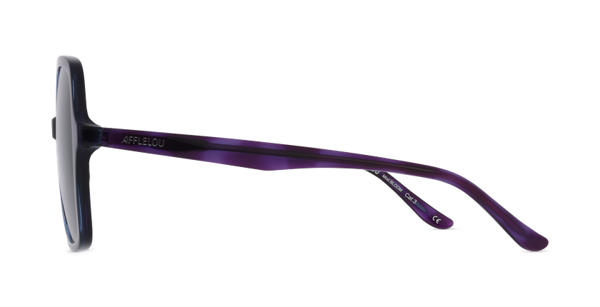 Lunettes de soleil femme BLOOM violet - Vue de face