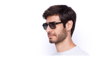 Lunettes de soleil homme WINDSOR POLARIZED argenté - Vue de face