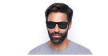 Lunettes de soleil homme DIEGO noir - Vue de face