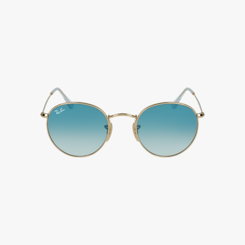 Lunettes de soleil homme ROUND METAL 0RB3447N dorée