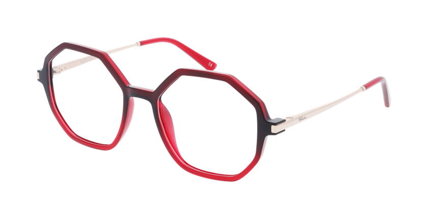 Lunettes de vue femme DIANE rouge - Vue de face