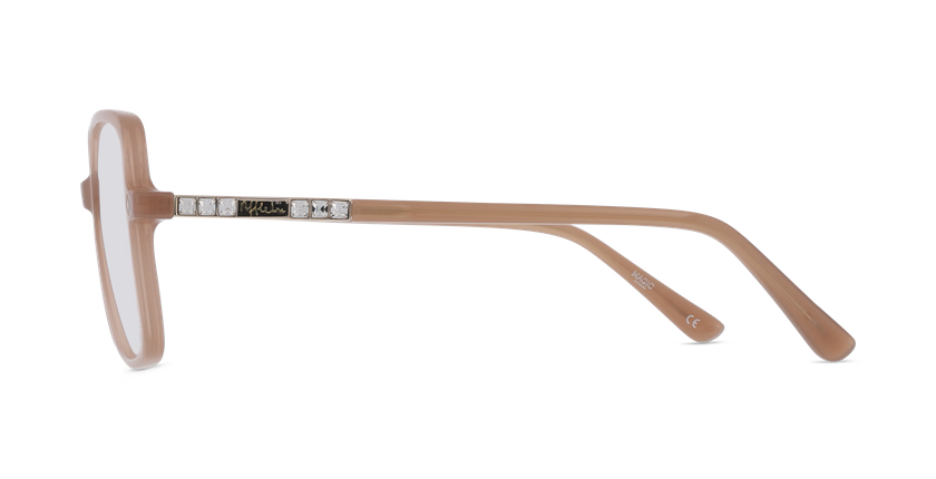 Lunettes de vue femme MAGIC259 rose/dorée - Vue de face