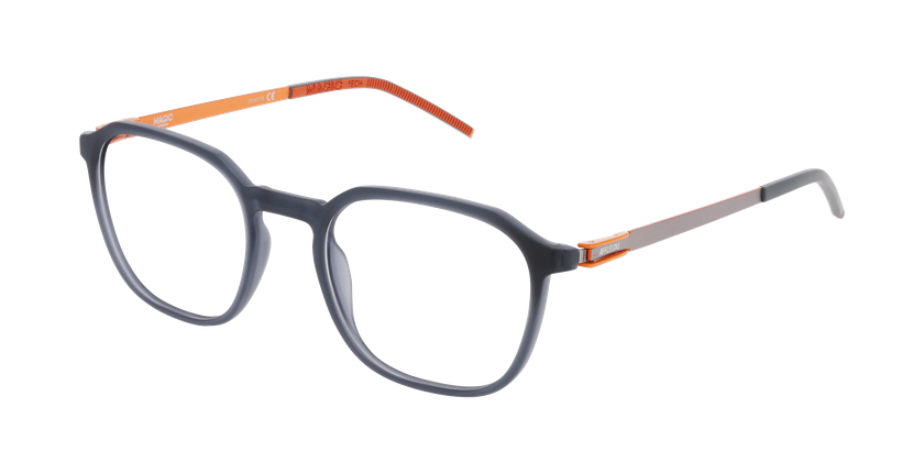 Lunettes de vue homme MAGIC272 noir/orange - Vue de face