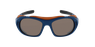 Lunettes de soleil LANDMARK DHX0064 bleu foncé mat/marron