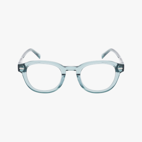 Lunettes de vue homme CARACTÈRES OPTIMISTE vert Vue de face