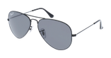 Lunettes de soleil AVIATOR TOTAL BLACK noir - Vue de face