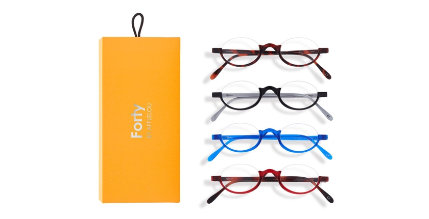 Lunettes de vue FORTY COFFRET 01 +1.00 orange - Vue de face