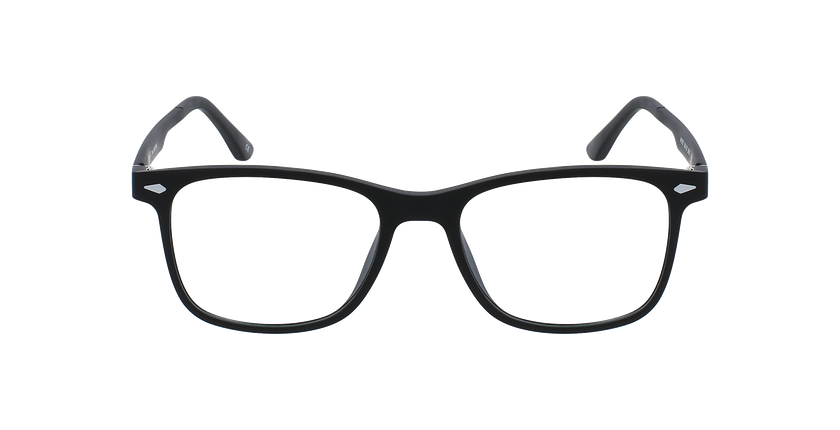 Lunettes de vue homme BASTIAN noir - Vue de face