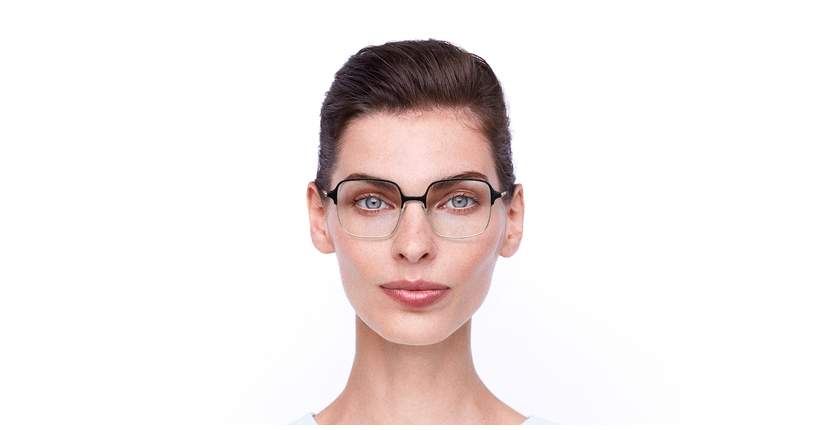 Lunettes de vue femme MAGIC 102 noir/dorée - Vue de face