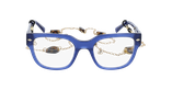 Lunettes de vue femme CARACTÈRES AUDACIEUSE bleu/violet - Vue de face