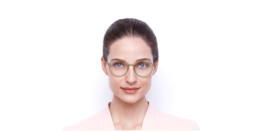 Lunettes de vue femme STELLAIREO15 rose - Vue de face