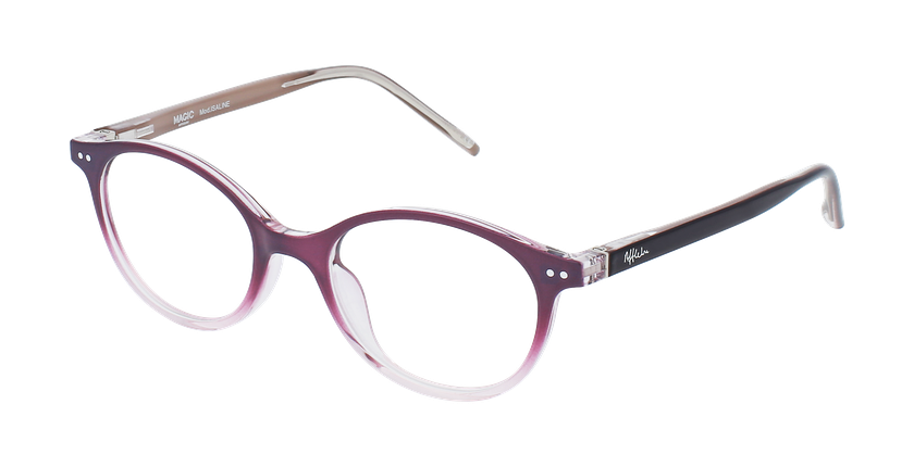 Lunettes de vue enfant ISALINE violet - Vue de face