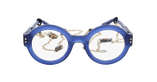 Lunettes de vue femme CARACTÈRES PERSPICACE bleu/violet - Vue de face