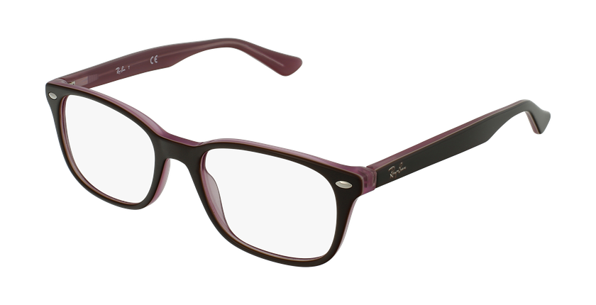 Lunettes de vue 0RX5375 écaille/rose - vue de 3/4