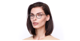 Lunettes de vue femme MAGIC254 violet/rose - Vue de face